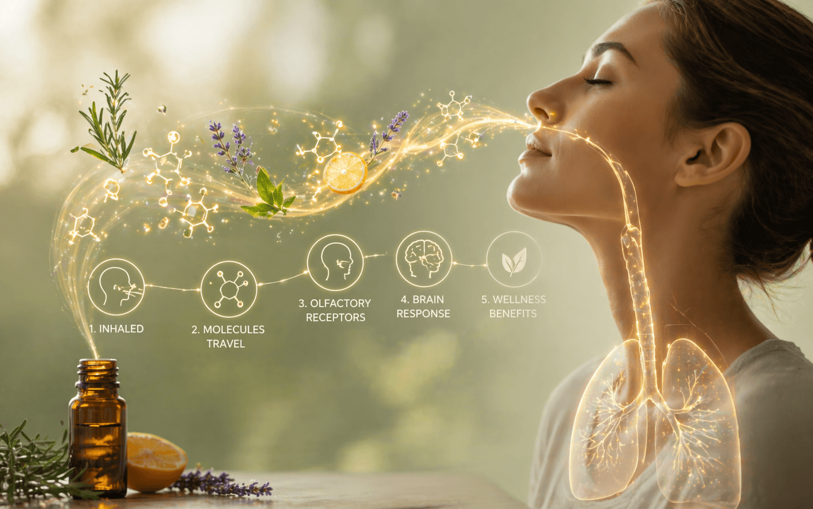 The aromatic pathway — how essential oils reach the brain