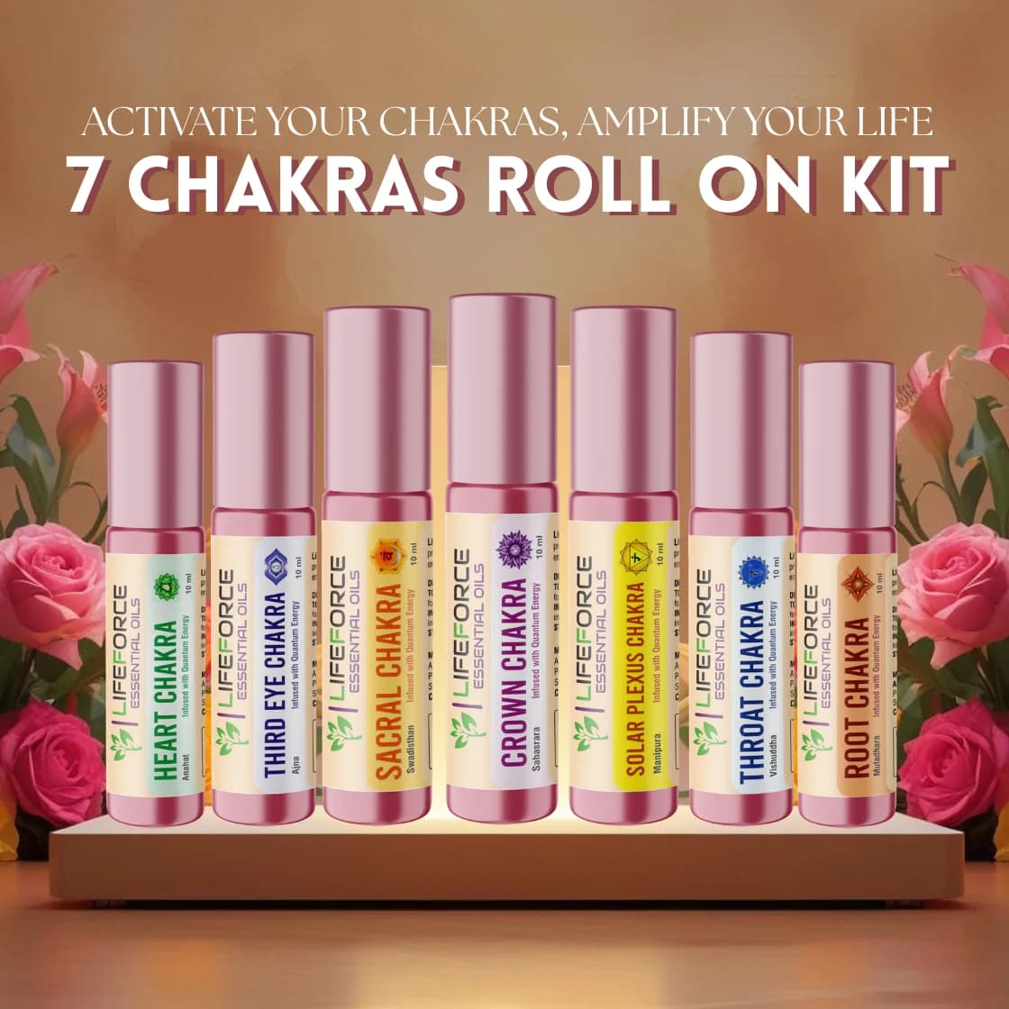 7 CHAKRAS ROLL ON KIT
